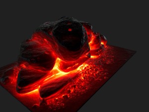 lava rock 3D 模型