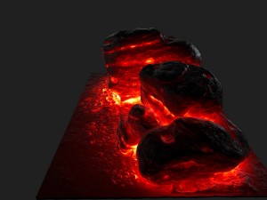 lava rock 3D 模型