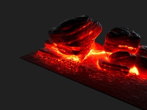 lava rock 3D 模型