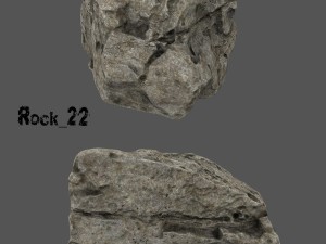 cliff rock Model 3D