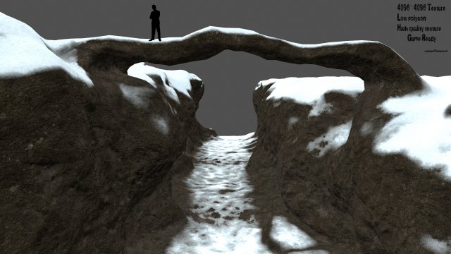 snow canyon Model 3D .c4d .max .obj .3ds .fbx .stl .blend 