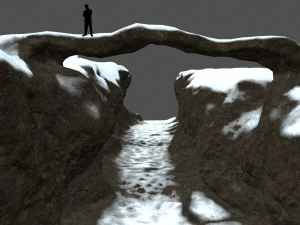 बर्फ घाटी 3D मॉडल