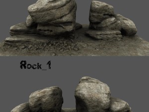 cliff rock Modèle 3D