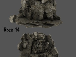 cliff rock Modèle 3D