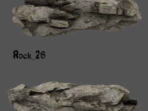 cliff rock Modèle 3D