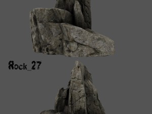 cliff rock Modèle 3D