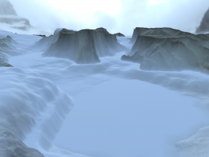 snow terrain 3Dモデル
