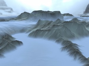 snow terrain 3Dモデル