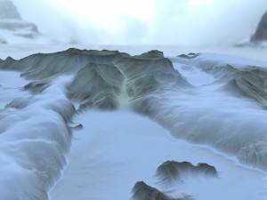 snow terrain 3Dモデル