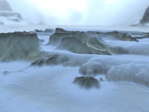 snow terrain 3Dモデル