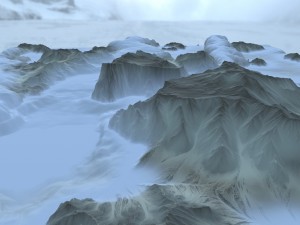 snow terrain 3Dモデル