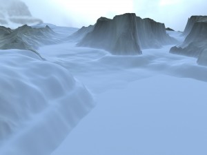snow terrain 3Dモデル