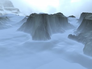 snow terrain 3Dモデル