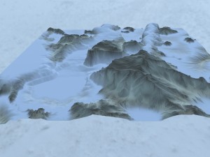 snow terrain 3Dモデル