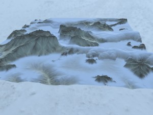snow terrain 3Dモデル