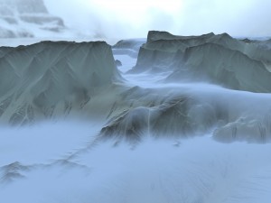 snow terrain 3Dモデル