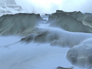 snow terrain 3Dモデル
