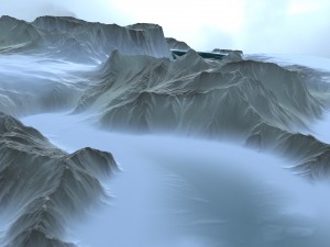 snow terrain 3D Модель