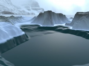 snow terrain 3D Модель