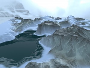snow terrain 3D Модель