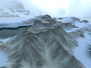 snow terrain 3D Модель
