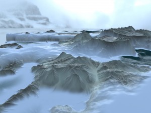 snow terrain 3D Модель