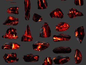 lava rocks 3D 모델
