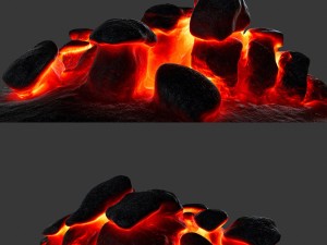 lava rocks Modelo 3D
