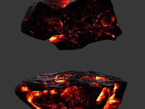 lava rocks Modelo 3D