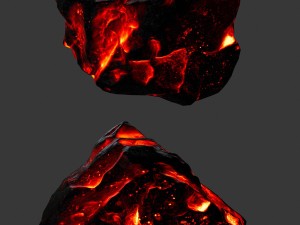 lava rocks Modelo 3D