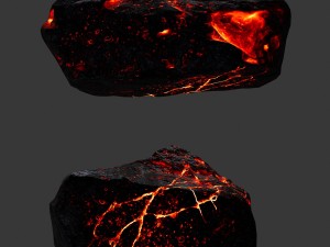 lava rocks Modelo 3D