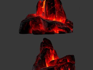lava rocks Modelo 3D