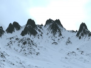 snow mountain 3D Model