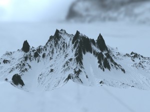 snow mountain 3D Model