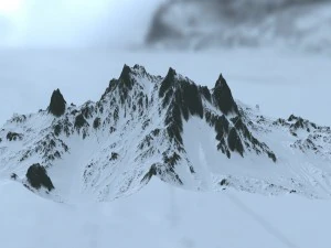 snow mountain 3D Model