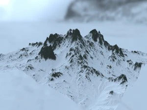 snow mountain 3D Model
