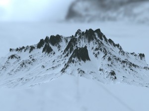 snow mountain 3D Model