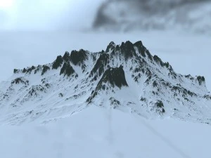snow mountain 3D Model