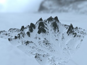snow mountain 3D Model