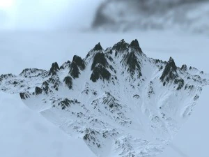 snow mountain 3D Model