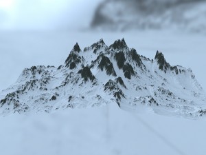 snow mountain 3D Model