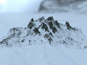 snow mountain 3D Model