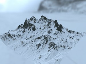 snow mountain 3D Model