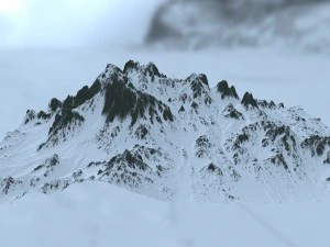 snow mountain 3D Model
