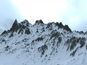 snow mountain 3D Model