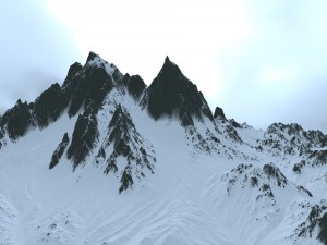 snow mountain 3D Model