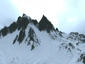 snow mountain 3D Model