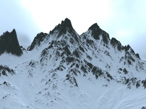snow mountain 3D Model