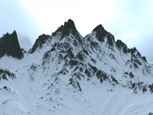snow mountain 3D Model