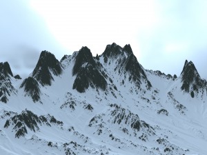 snow mountain 3D Model